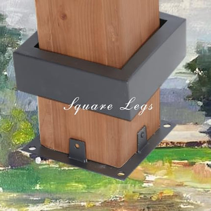 Outdoor Thermal Transfer Wood-Looking Aluminum Gazebo