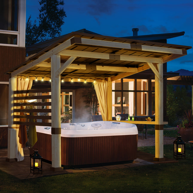 Gardenbee Cedar Wood Gazebo 10 x 12 ft.