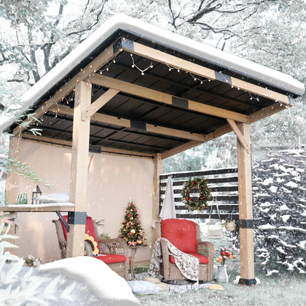 Gardenbee Cedar Wood Gazebo 10 x 12 ft.