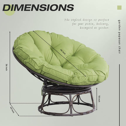 Gardenbee Papasan Chair with Cushion