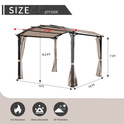 Outdoor Pergola with Sidewalls