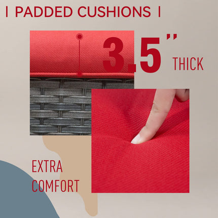 Outdoor Swivel Rocker Chairs Set of 2 and Matching Side Table