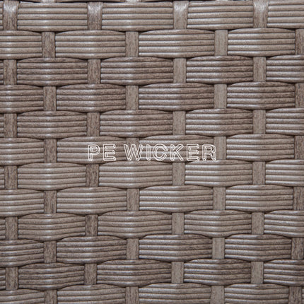 Wicker Swivel Rocking Chair Set with Matching Coffee Table