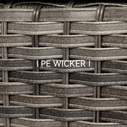 Outdoor Patio Couch Wicker Sofa - 3 Seater Rattan Sofa