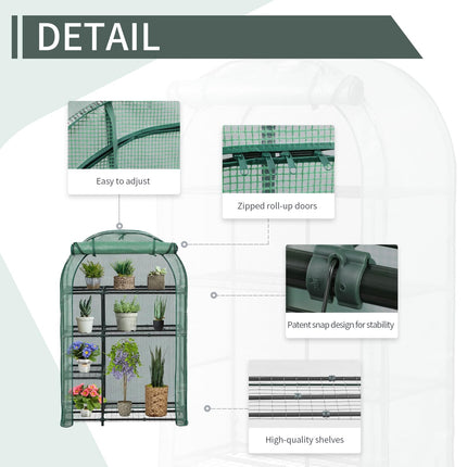 Mini Greenhouse 62" x 39" x 17" for Indoor Outdoor