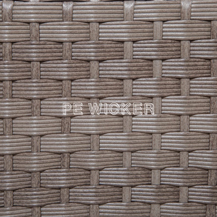 Wicker Swivel Rocking Chair Set with Matching Coffee Table