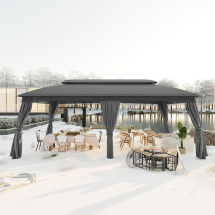 Gardenbee Outdoor Patio Gazebo 10'x20'