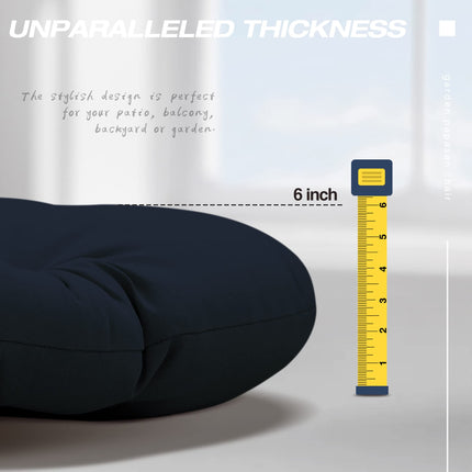 Wicker Papasan Chair with Cushion and 360 Degree Swivel Base